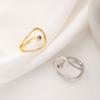 Anillo Creativo Simple Hueco para Mujer, Elegante Anillo Abierto Geométrico de Metal, Nuevo Anillo Personalizado para Dedo Índice