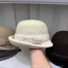 República da China Chapéu de Lã Retrô Feminino Outono e Inverno Estilo Francês Chapéu Balde Laço Estilo Hepburn Chapéu Pescador Cúpula