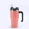 Vaso de vacío de acero inoxidable 304 con asa para coche, portátil, de gran capacidad, para helado de paja, para uso transfronterizo americano