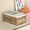Artefato de armazenamento de roupas caixa de armazenamento de guarda-roupa caixa de armazenamento em camadas não tecida jeans de casa para colocar acabamento