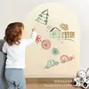 Nuevo modelo de pizarra magnética y pizarra blanca en forma de arco para ventas transfronterizas, pared de graffiti colorida, tablero de escritura magnético borrable