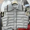 Chaleco de Plumas de Pato Blanco Yuyan 90 para Mujer, Estilo Nuevo Invierno 2026, Cuello Pequeño, Corto, Engrosado, Cálido, Chaleco de Canalé