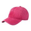 Gorra de béisbol de algodón lavado suave de gran venta transfronteriza, con logo bordado imprimible y diseño de mezclilla vintage.