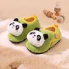 Zapatillas de algodón para bebé Little Deer Mili de 1 a 3 años, estilo otoño e invierno, suela suave, antideslizantes, talón cerrado, zapatillas de casa de dibujos animados para niños