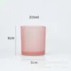 Copos Porta-Velas de Vidro, Copos para Velas Aromáticas, Atacado Personalizado Transfronteiriço Resistente a Altas Temperaturas Espessado Colorido Recipiente Aromático com Logo