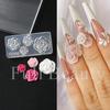 Molde de silicona para arte de uñas nuevo transfronterizo flor de hielo flor de rosa flor de huevo flor pequeña concha caracola joyería tridimensional para arte de uñas
