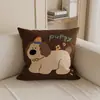 Almofada decorativa fofa de desenho animado para sala de estar, escritório, sofá de sala de estar de alta qualidade, almofada de cabeceira de quarto com enchimento, modelo novo