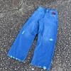Pantalones Retro Rectos Sueltos de Skateboard con Bordado de Araña de Dibujos Animados de Moda Hip-Hop Estilo Urbano 2025