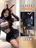 Lingerie Sexy, Uniforme de Polícia Coelho Sexy, Coelho Menina Qqny do Desejo Puro, Saia Ultra-Curta, Conjunto de Pijama Sedutor