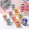 Cor real Doraemon pequeno novo DIY resina feito à mão ornamentos de mesa chaveiro corrente de celular play da moda live play fofo grão