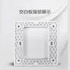 Interruptor de Pared Panel en Blanco Tricolor Oculto Tipo 86 Bloqueo de Pared Doméstico Panel Decorativo Protector Grueso