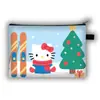 Nuevo Monedero Grande de Navidad de Hello Kitty para Niños, Bolso de Mano con Asa Larga de Gran Capacidad para Cosméticos, Lindo Bolso Cruzado