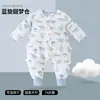 Saco de dormir anti-patadas para bebé de fibra de bambú de 6 capas, temporada primavera/otoño 2026, saco de dormir para lactantes Clase A con cuatro secciones delanteras y dos traseras