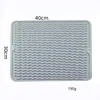 Tapete Escorredor de Silicone para Cozinha Nórdica, Jogo Americano Dobrável, Escorredor, Fácil de Guardar, Base Isolante de Calor, Ecológico, Antiderrapante para Louças
