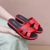 Venta al por mayor del fabricante Elegantes y Sencillas Pantuflas para Mujer, Pantuflas de Baño para Interiores, Zapatos Planos Cómodos para Mamá