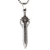 Collar de plata tailandés retro para hombre de Chiba, modelo taoísta, accesorios de espada de bronce, cadena de suéter dominante de nicho.