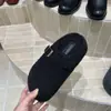 Mocassins Estilo Literário Retrô Feios-Fofos com Biqueira Grande e Solas Grossas, Tamancos Fechados que Aumentam a Altura para Mulheres, Sapatos Birkenstock de Feltro para Uso Externo