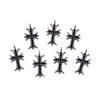 [Hehui] Venda Quente Transfronteiriça Doce Escuro Cool Strass Cruz DIY Pulseira Colar Pingente Acessórios de Liga