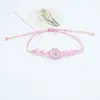 Pulseras de Flores Secas de Venta Caliente Transfronterizas, Pulseras de Flor de Encaje Flor de Cerezo, Pulseras Tejidas, Regalos para Estudiantes y Novias, Artículos para Puestos de Mercado