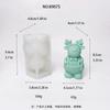 Molde de silicona para velas de ciervo y árbol de Navidad, molde de yeso para aromaterapia, molde de silicona 8908S