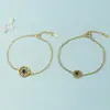 Pulsera Circular de Cristal de Girasol Hueco, Joyería Sencilla y Única de Diseño de Nicho Estilo Bosque para Mujeres, Versión Coreana, para Mejores Amigas