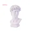 Esculturas Ornamentais de Personagens Nórdicos Estátua de Gesso de Davi Cabeça Artística Criativa Sala de Estar Estante Decorações para Casa