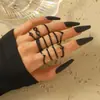 Comercio Exterior Anillo de Diamantes Bohemian Europeo y Americano Set para Mujer Anillo de Cristal Estrella Luna Retro Boda Festival