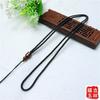 Collar de cuerda colgante de gran venta con cuentas de barril de sándalo, cuerda para collar DIY tejida a mano, cordón de jade, ventas directas de fábrica
