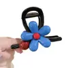 Pasador de Pelo Fresco Azul Tridimensional de Cinco Pétalos, de Alta Gama y Versátil, Pinza de Tiburón para el Accesorios del Cabello para la Parte Trasera de la Cabeza