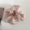 Elástico de Organza Perolado Transparente Versátil para Rabo de Cavalo Baixo, Penteado Alto, Coque e Acessórios de Cabelo