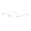 8139 Armazón Metálico Cuadrado Nuevo para Gafas, Moderno y Cómodo, Gafas Protectoras Unisex Simples Anti-Luz Azul
