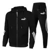 Conjunto de Sudadera Casual Deportiva 2024, Pulóver de Moda para Primavera y Otoño, Nuevo Conjunto de Cremallera para Hombre, Transfronterizo