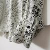 Nuevo Estilo Dulce Primavera y Verano 2024 Top de Gasa Imitación Seda con Estampado de "Frutas", Media Botonadura, Botones Pequeños y Densos