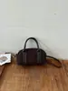 Bolso de mano retro estilo Boston con forma de concha para mujer, nueva colección 2025, moda transfronteriza de tendencia, bolso de hombro de gamuza