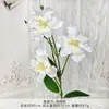 Buquê de Flores Artificiais de Orquídea Íris para Casamentos, Produto Acabado de Flor de Seda Artificial de Alta Qualidade, Flores Atacado para Decoração de Sala de Estar