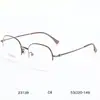 Armazón para Gafas de Miopía Japonés y Coreano Ultraligero Retro Media Montura Montura Redonda Marco Ultraligero de Borde Delgado de Titanio Tendencia Literaria para Hombres y Mujeres Venta al por Mayor