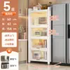 Estante de almacenamiento multicapa de pie para cocina Gabinete de almacenamiento Gabinete multifuncional Estante para ollas Alacena Aparador Sándwich