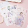 Pegatinas creativas antiguas de marea nacional en stock, serie de disfraces de belleza del zodiaco 12 y pegatinas de papel decorativas.