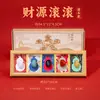 Suporte de Exibição Porta-Retrato de Cabacinha de Cristal Natural, Pintura Suspensa de Cristal da Sorte para o Ano Novo Estilo Chinês, Decoração de Mesa para Casa, Ornamento Atrai-Riqueza