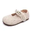 Zapatos de Princesa para Niñas Primavera Nuevo Estilo Niña Dibujos Animados Gato KT Adorno de Encaje Planos Bebé Niño Pequeño Suela Suave Zapatos Caminadores
