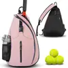 Em Estoque Novo Modelo 2025 Bolsa de Badminton para Treinamento de Esportes ao Ar Livre, Bolsa de Ombro Portátil para Tênis e Pickleball, Bolsa Transversal