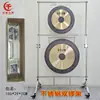 Soporte de Cobre para Gong Cuadrado de Acero Inoxidable 18 Tonos 25 Soporte de Gong Nube con Ruedas Desmontable Portátil Gong de Apertura Gong de Copia Soporte de Gong Grande