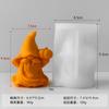 Molde de Enano de Halloween Transfronterizo Enano Anciano sin Rostro Adornos Decorativos Herramienta de Pulido de Yeso para Velas de Aromaterapia DIY