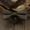 Novo estilo de gravatas borboleta para homens vintage all-match noivo casamento mulheres café marrom vermelho azul listrado flor distinto