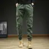 Calças Cargo Masculinas de Verão Calças Harlan Largas Versáteis Resistentes ao Desgaste Calças Masculinas Marca Japonesa Moderna Calças Masculinas