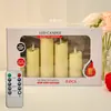 Procesamiento y Personalización de Velas LED Simuladas con Diseño de Bala Ondulada para Decoración de Ambiente de Bodas y Cumpleaños Pequeños Adornos