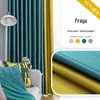 Cortina de luz para quarto com escurecimento total 2022 nova sala de estar moderna proteção solar isolamento térmico gancho tecido de cortina personalizado