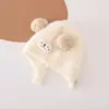 Gorro cálido tejido de invierno para cubrir las orejas de bebés, lindo diseño unisex, gorro para bebé, gorro de lana, gorro grueso a prueba de viento