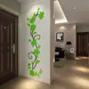 Colagem Transfronteiriça Flor Rosa Espelho Adesivos de Parede Acrílico Autoadesivos para Sala de Estar, Quarto, Fundo de TV e Decoração de Entrada