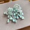 Verano Fresco~Aretes de Flor con Perlas de Cristal Dopamina Aretes Dulces de Estilo Vacacional con Diseño Único